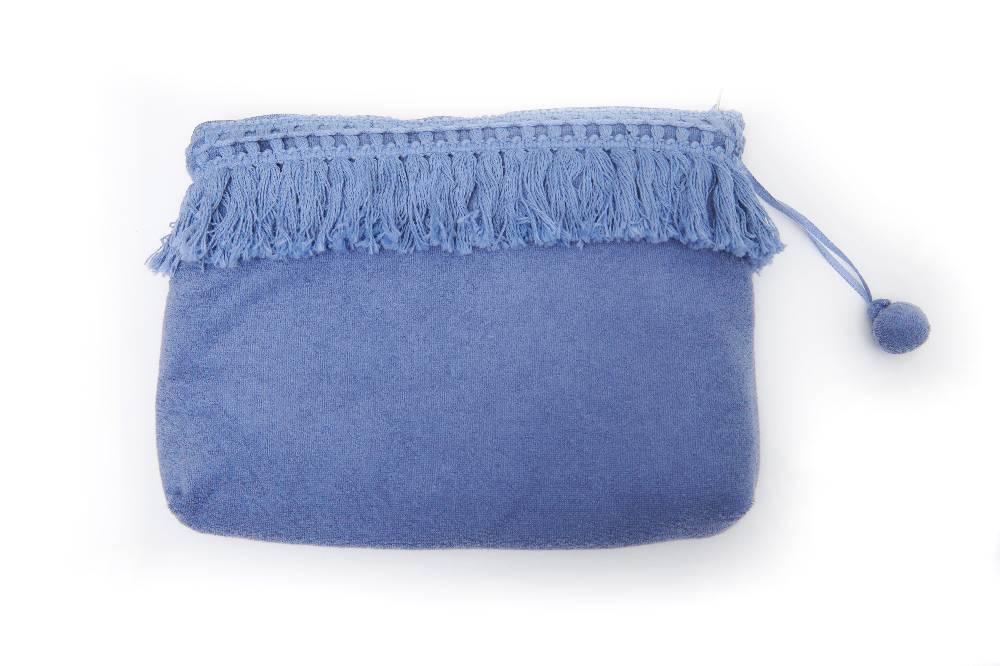 Louis & Louisa Kosmetiktasche, infinity blau Frottee Lagerräumung