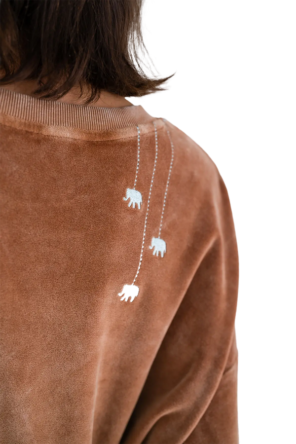 Love Joy Victory Velvet Oversize Sweatshirt Rana Osterangebot
