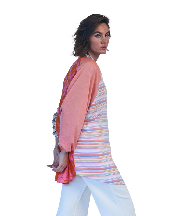 Love Joy Victory RE-BIRTH PATCHWORK BLUSE PEONIA Lagerräumung