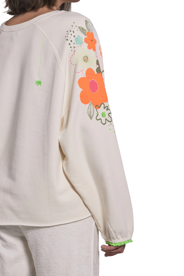 Love Joy Victory Sweatshirt mit Stickereien Tulala Sonderangebot der Fabrik