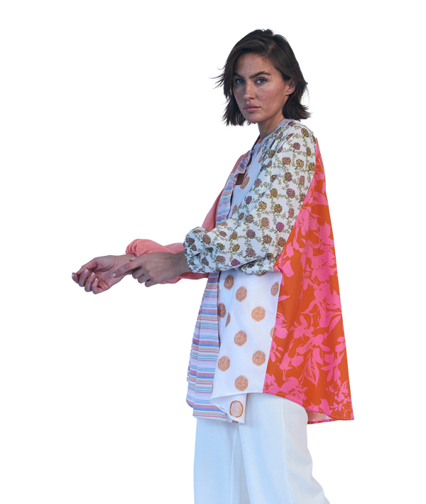 Love Joy Victory RE-BIRTH PATCHWORK BLUSE PEONIA Discount Store für neue Produkte