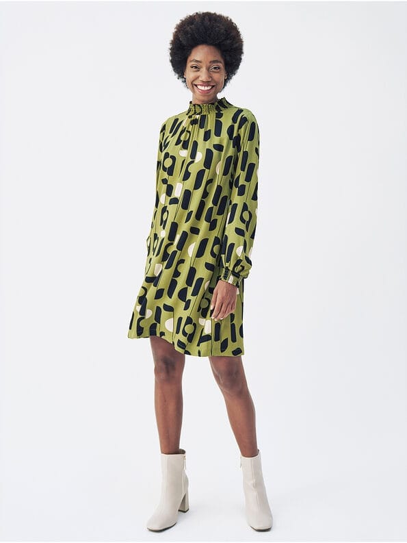 Mademoiselle YéYé A-Linien Kleid aus Ecovero by Lenzing Preisnachlass