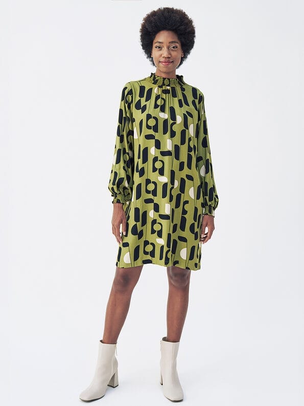 Mademoiselle YéYé A-Linien Kleid aus Ecovero by Lenzing Preisnachlass