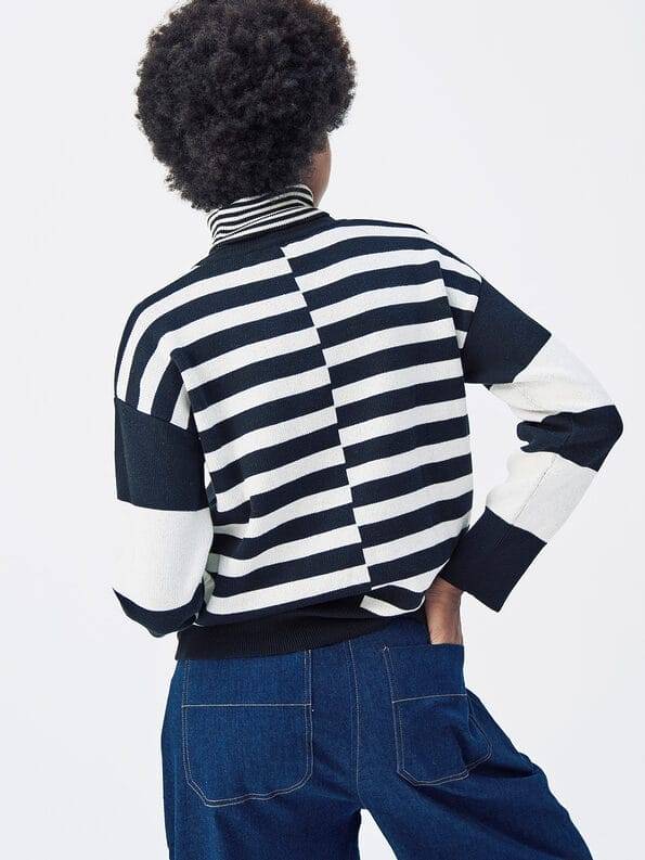 Mademoiselle YéYé Rollkragen Strickpullover aus Bio-Baumwolle Muttertagsangebot