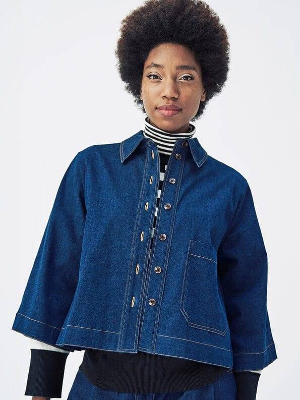 Mademoiselle YéYé Jeans Overshirt aus Bio-Baumwolle Jubiläumsangebot