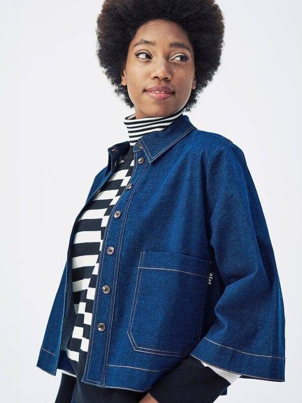 Mademoiselle YéYé Jeans Overshirt aus Bio-Baumwolle Jubiläumsangebot