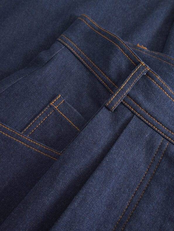 Mademoiselle YéYé Jeans Palazzo Hose mit Bundfalten aus Bio-Baumwolle Lagerräumung