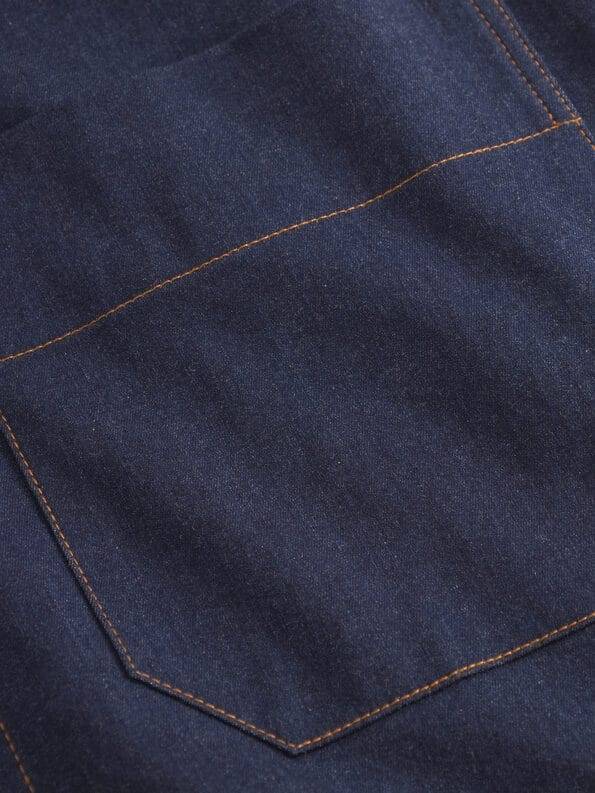Mademoiselle YéYé Jeans Pinafore-Kleid mit Reißverschluss aus Bio-Baumwolle Zeitlich begrenztes Angebot