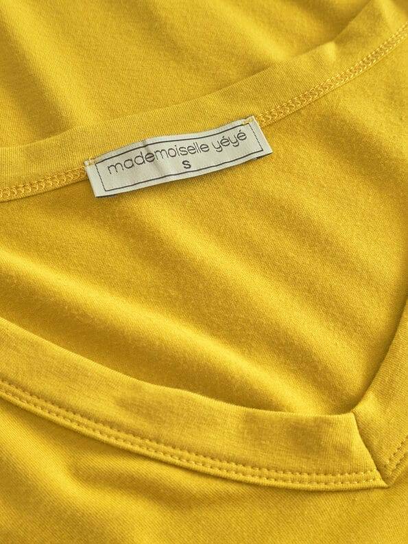 Mademoiselle YéYé Longsleeve mit V-Ausschnitt aus Ecovero by Lenzing Große Rabatte