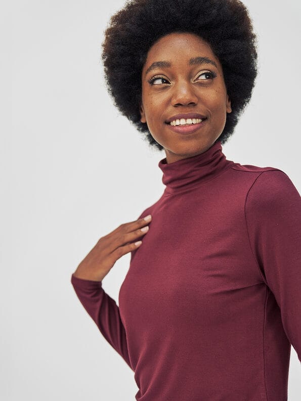 Mademoiselle YéYé Jersey Rollkragen aus Ecovero by Lenzing Kostenlose Rückgabe