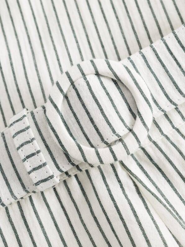 Mademoiselle YéYé Nadelstreifen Hose mit Gürtel aus Bio-Baumwolle JETZT KAUFEN