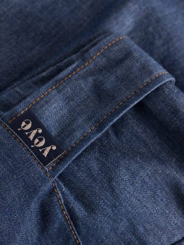 Mademoiselle YéYé Jeans Short mit weitem Bein aus Bio-Baumwolle Letzte 2 Tage
