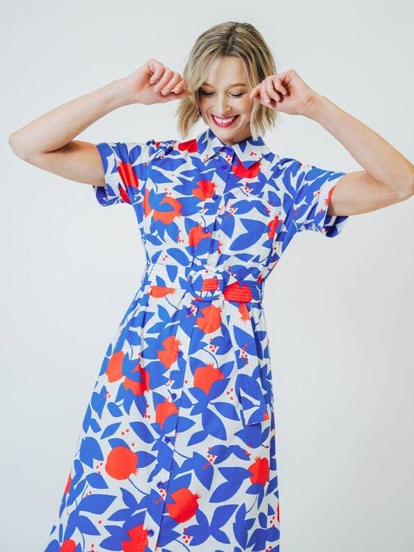 Mademoiselle YéYé Hemdblusenkleid aus Bio-Baumwolle Fabrikladen