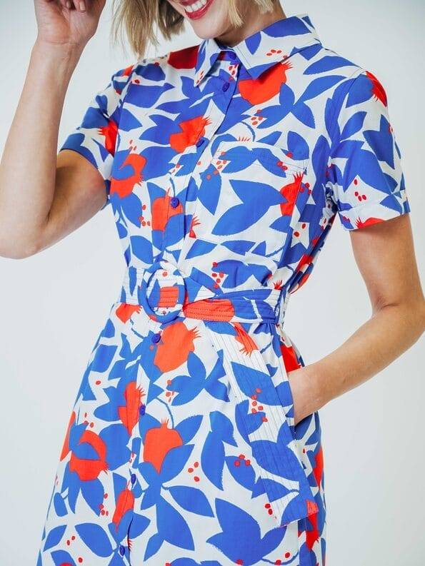 Mademoiselle YéYé Hemdblusenkleid aus Bio-Baumwolle Fabrikladen