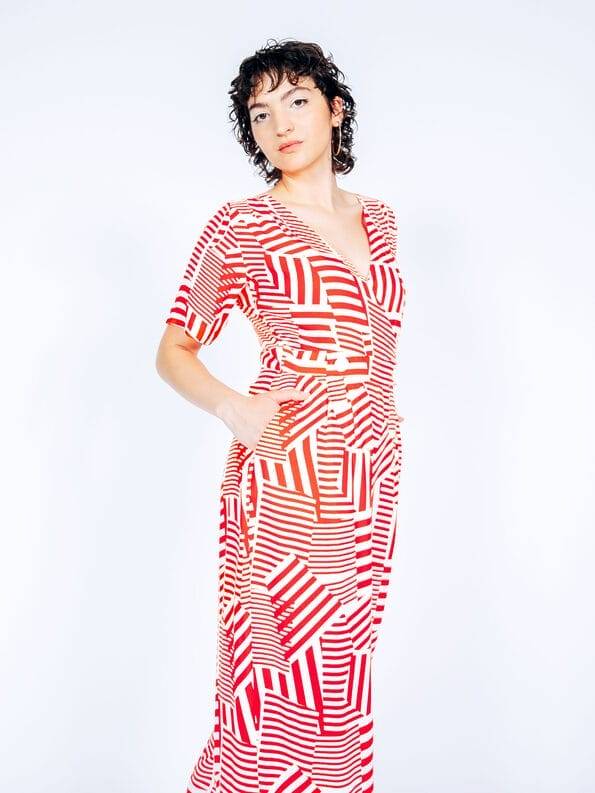 Mademoiselle YéYé Jumpsuit mit langem Bein aus EcoVero by Lenzing zollfrei