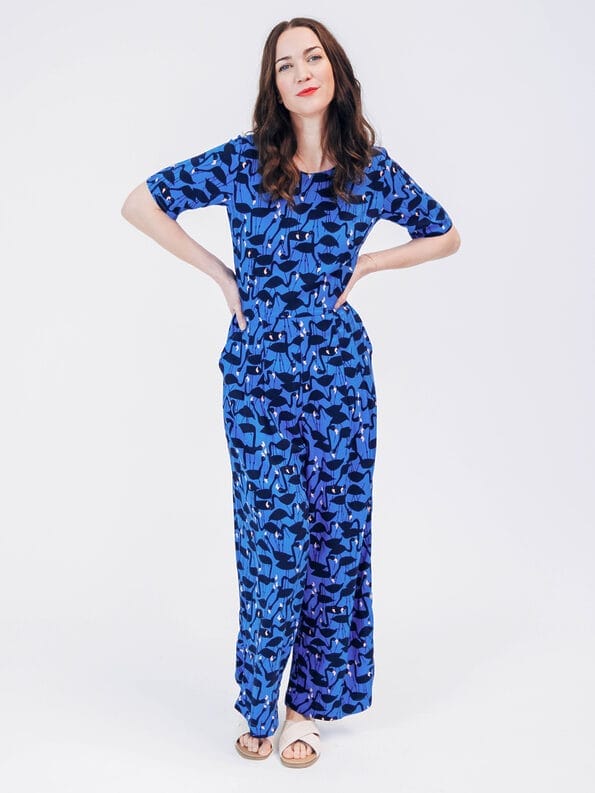 Mademoiselle YéYé Jumpsuit mit verkürztem Bein aus EcoVero by Lenzing Angebote