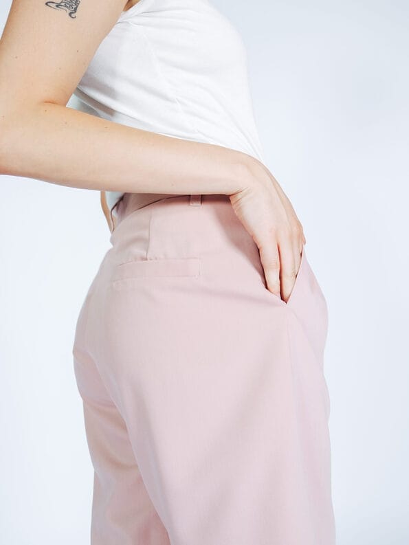 Mademoiselle YéYé Bundfaltenhose mit verkürztem Bein und Bindeband Hotsell