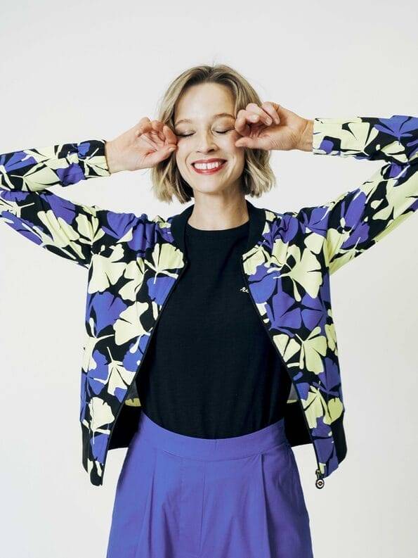 Mademoiselle YéYé Jersey Collegejacke aus EcoVero by Lenzing Schlussverkauf
