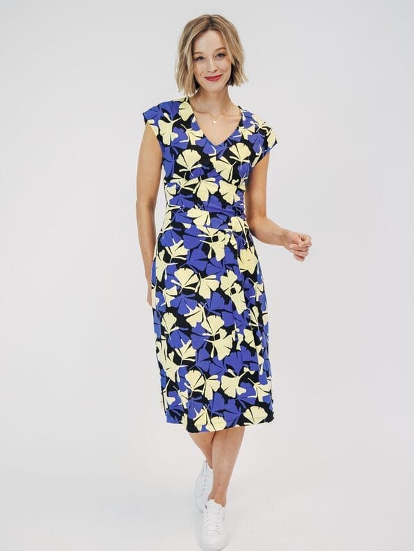 Mademoiselle YéYé Jerseykleid mit V-Ausschnitt aus EcoVero by Lenzing Fabrikverkauf