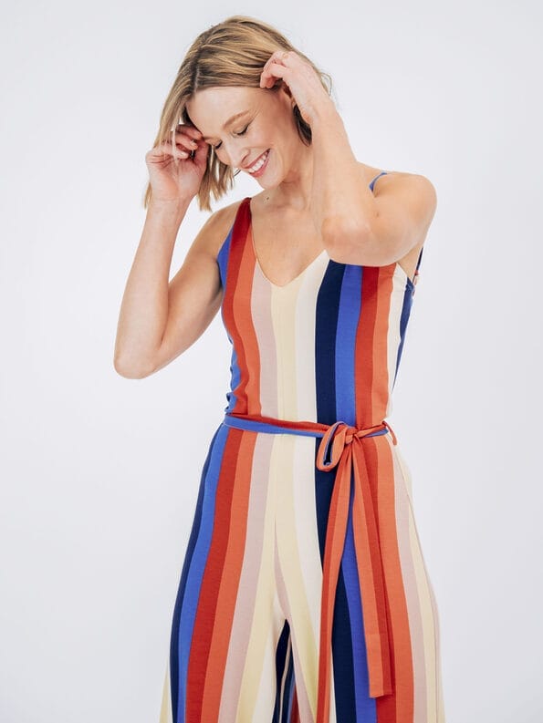 Mademoiselle YéYé Jersey Träger Jumpsuit mit weitem Bein aus EcoVero by Lenzing Fabrik Onlineshop