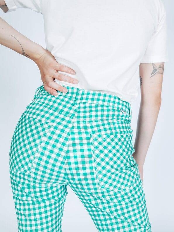 Mademoiselle YéYé Kickflare Hose aus Baumwolle Osterangebot