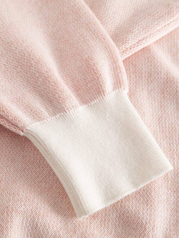 Mademoiselle YéYé Strickjacke mit V-Ausschnitt aus Bio-Baumwolle Lagerräumung