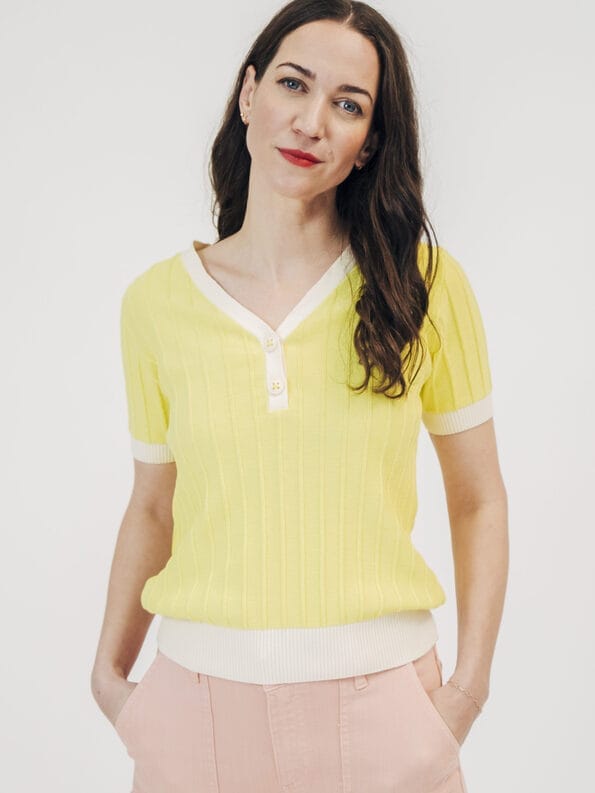 Mademoiselle YéYé Stricktop aus Bio-Baumwolle Heißer Verkauf