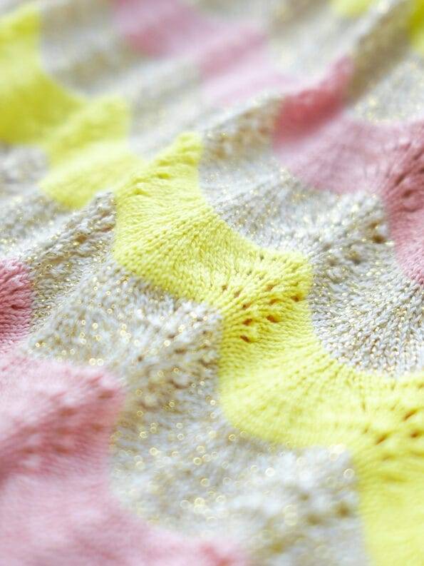 Mademoiselle YéYé Ajour Stricktop aus Bio-Baumwolle mit Lurex Große Rabatte