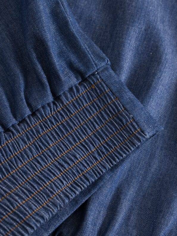 Mademoiselle YéYé Jeans Hemdbluse aus Bio-Baumwolle Tägliche Deals