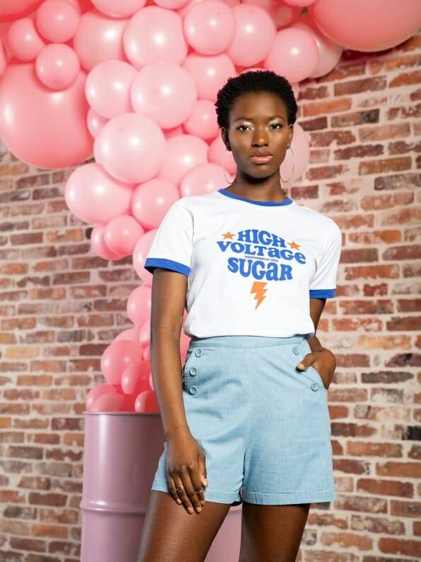 Mademoiselle YéYé High Voltage Sugar T-Shirt Bis zu 60% Rabatt