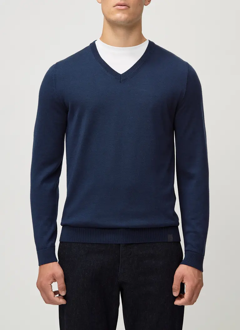 Maerz Muenchen V-Pullover100% MerinowolleArt. Nr. 420400-380 Saisonschlussverkauf