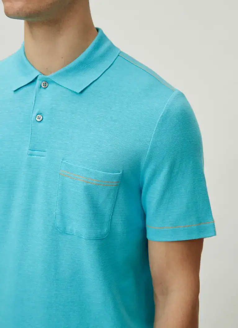 Maerz Muenchen PoloshirtBaumwoll-Leinen-MixArt. Nr. 661400-816 zollfrei