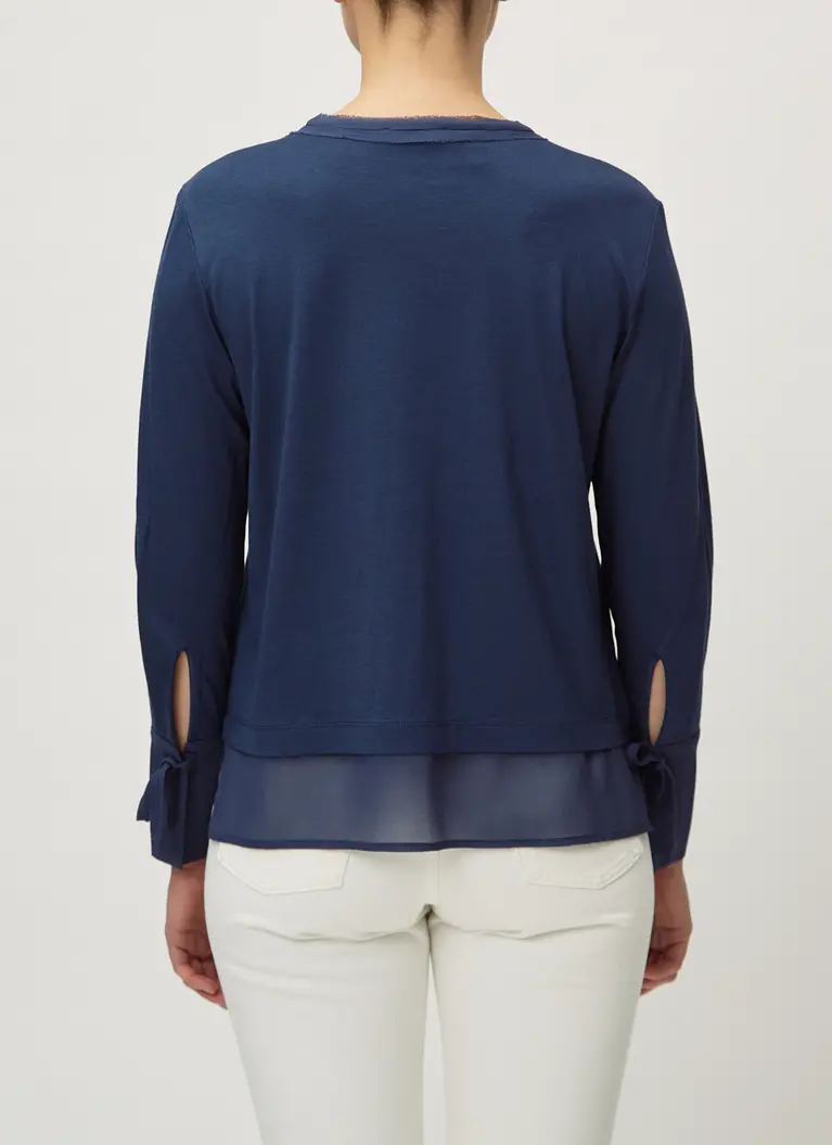 Maerz Muenchen LongsleeveBaumwoll-Modal-MischungArt. Nr. 123101-358 Großer Ausverkauf