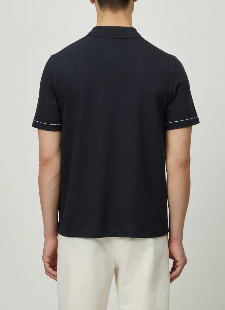 Maerz Muenchen PoloshirtBaumwoll-Leinen-MixArt. Nr. 661400-399 Kostenloser Versand