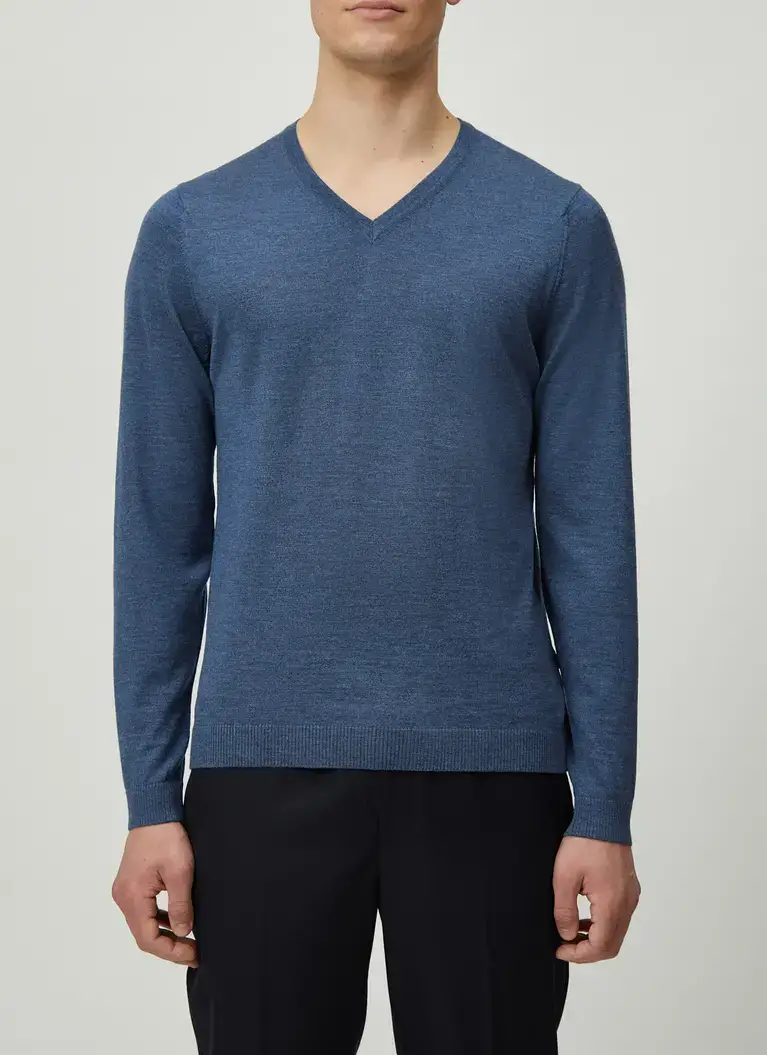 Maerz Muenchen V-Pullover100% MerinowolleArt. Nr. 403800-382 Exklusivangebot
