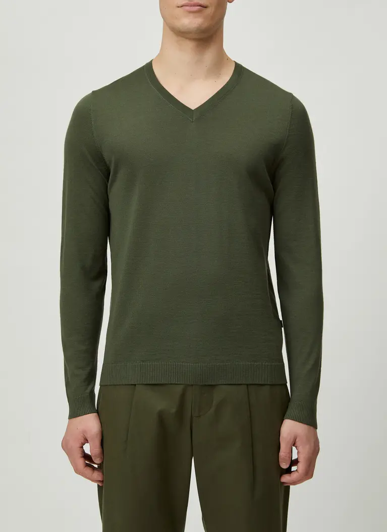 Maerz Muenchen V-Pullover100% MerinowolleArt. Nr. 403800-297 Saisonschlussverkauf