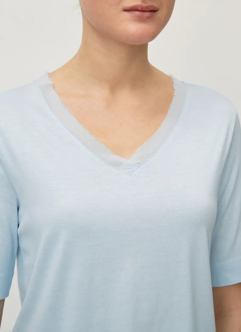 Maerz Muenchen V-ShirtBaumwoll-Modal-MischungArt. Nr. 120500-340 Fabrikverkauf