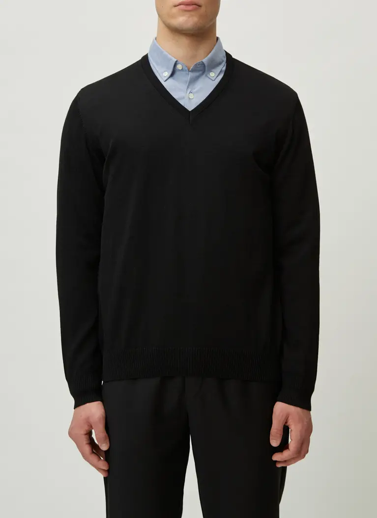 Maerz Muenchen V-Pullover100% MerinowolleArt. Nr. 490490-595 Kostenlose Rückgabe