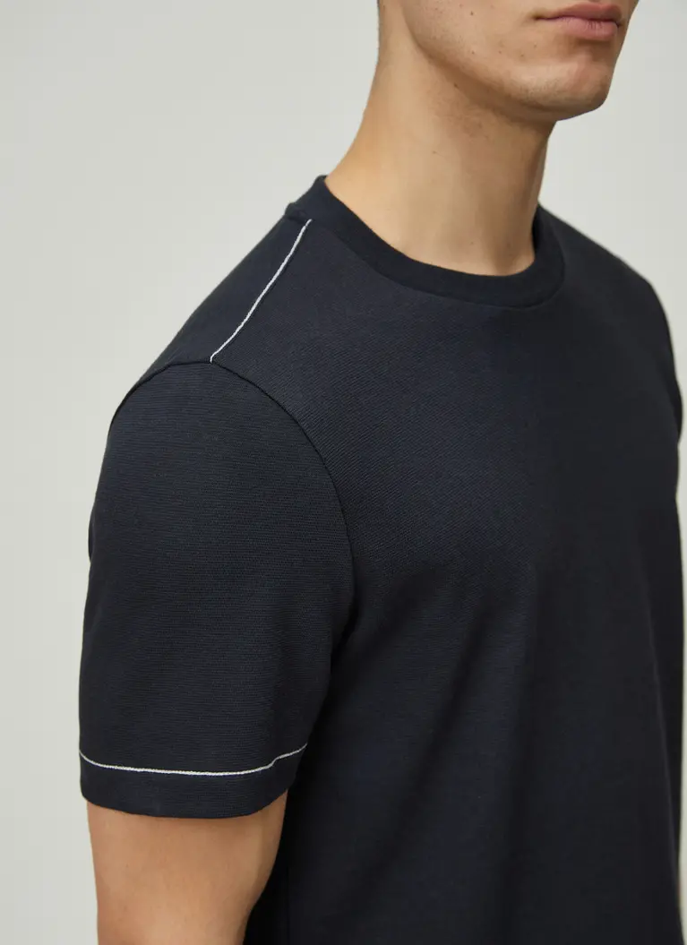 Maerz Muenchen RundhalsshirtBaumwoll-Leinen-MixArt. Nr. 661500-399 Kostenloser Versand