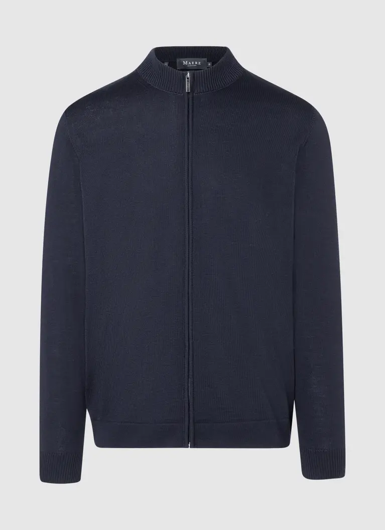 Maerz Muenchen Stehkragen-Zipper100% MerinowolleArt. Nr. 595400-399 Neueste Mode