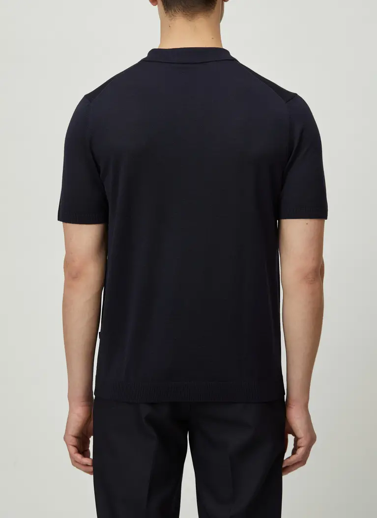 Maerz Muenchen Zipper Polohemd100% MerinowolleArt. Nr. 406400-399 Fabrik Onlineshop