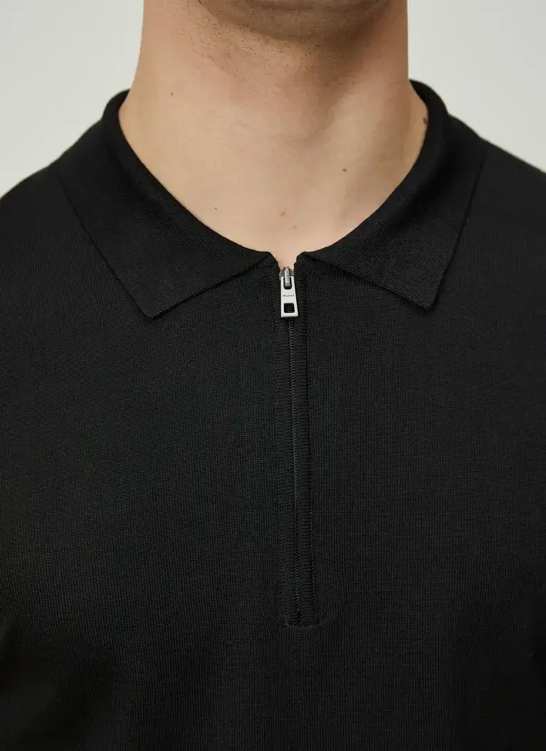 Maerz Muenchen Zipper Polohemd100% MerinowolleArt. Nr. 406400-595 Fabrikpreis