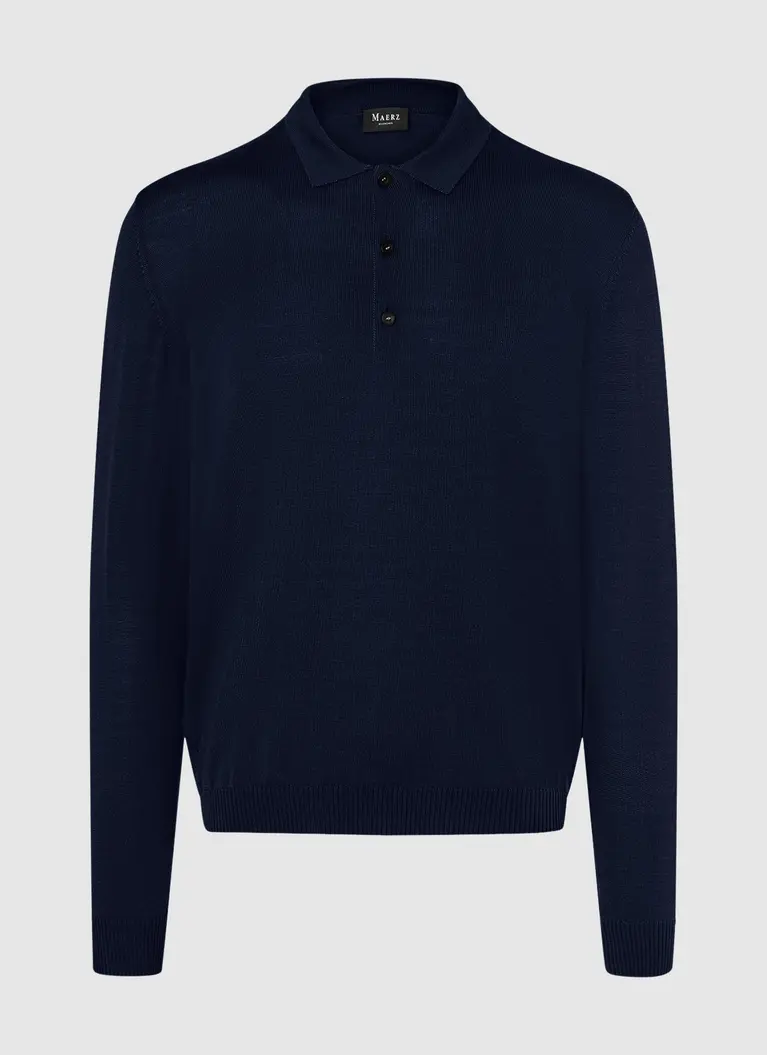 Maerz Muenchen Polokragenpullover100% MerinowolleArt. Nr. 490700-399 Black Friday