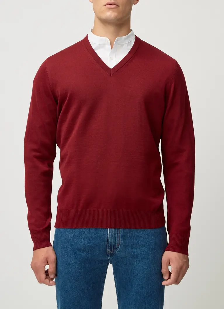 Maerz Muenchen V-Pullover100% MerinowolleArt. Nr. 490400-495 Fabrik Onlineshop