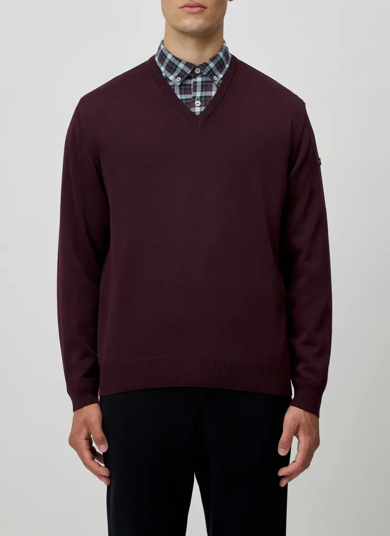 Maerz Muenchen V-Pullover100% MerinowolleArt. Nr. 490490-488 Begrenztes Angebot
