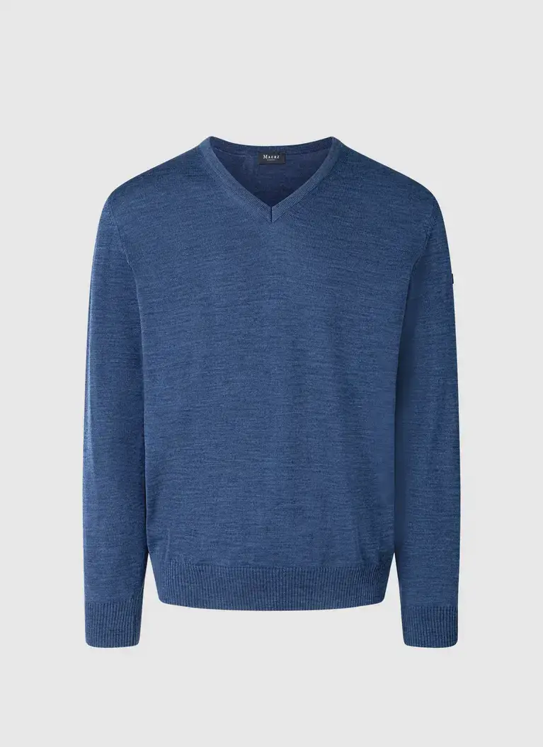 Maerz Muenchen V-Pullover100% MerinowolleArt. Nr. 490400-380 50% Rabatt mit kostenlosem Versand