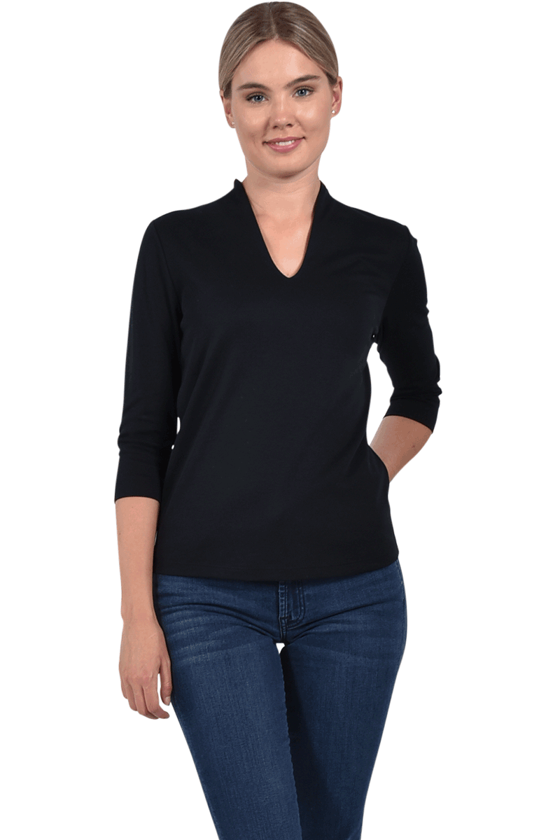 EFIXELLE Kelchkragenshirt aus Baumwolle von EFIXELLE Riesige Ersparnisse