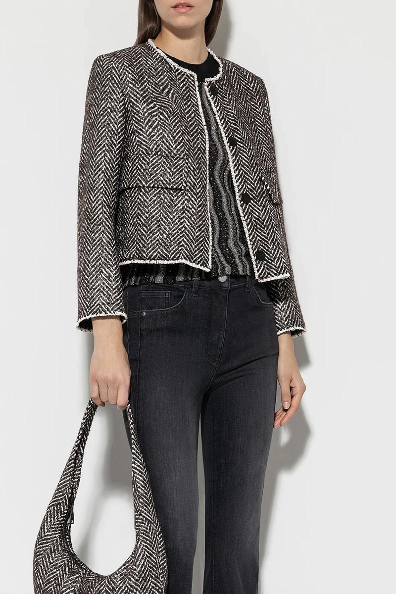 LUISA CERANO Jacke in Fischgrat-Tweed von LUISA CERANO Auslauf