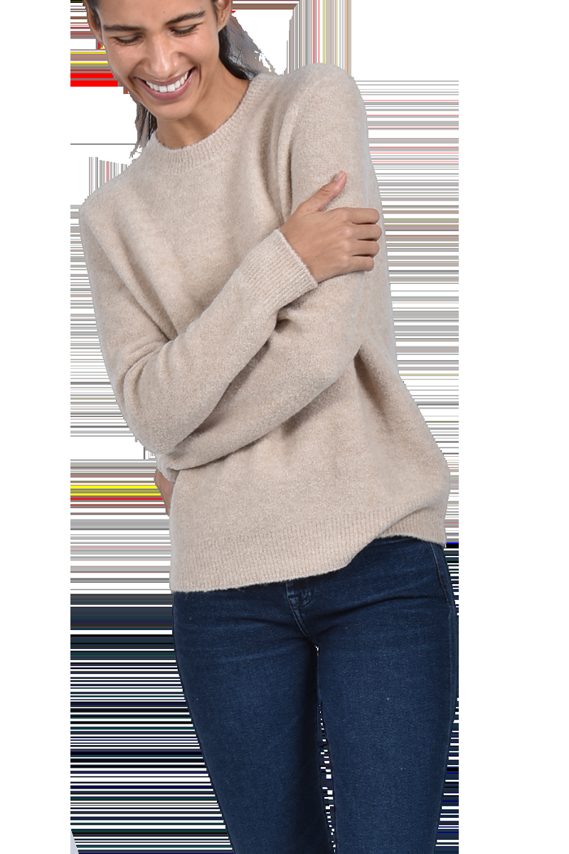 INSIEME Bouclé-Pullover mit Rundhalsausschnitt von INSIEME Osterangebot