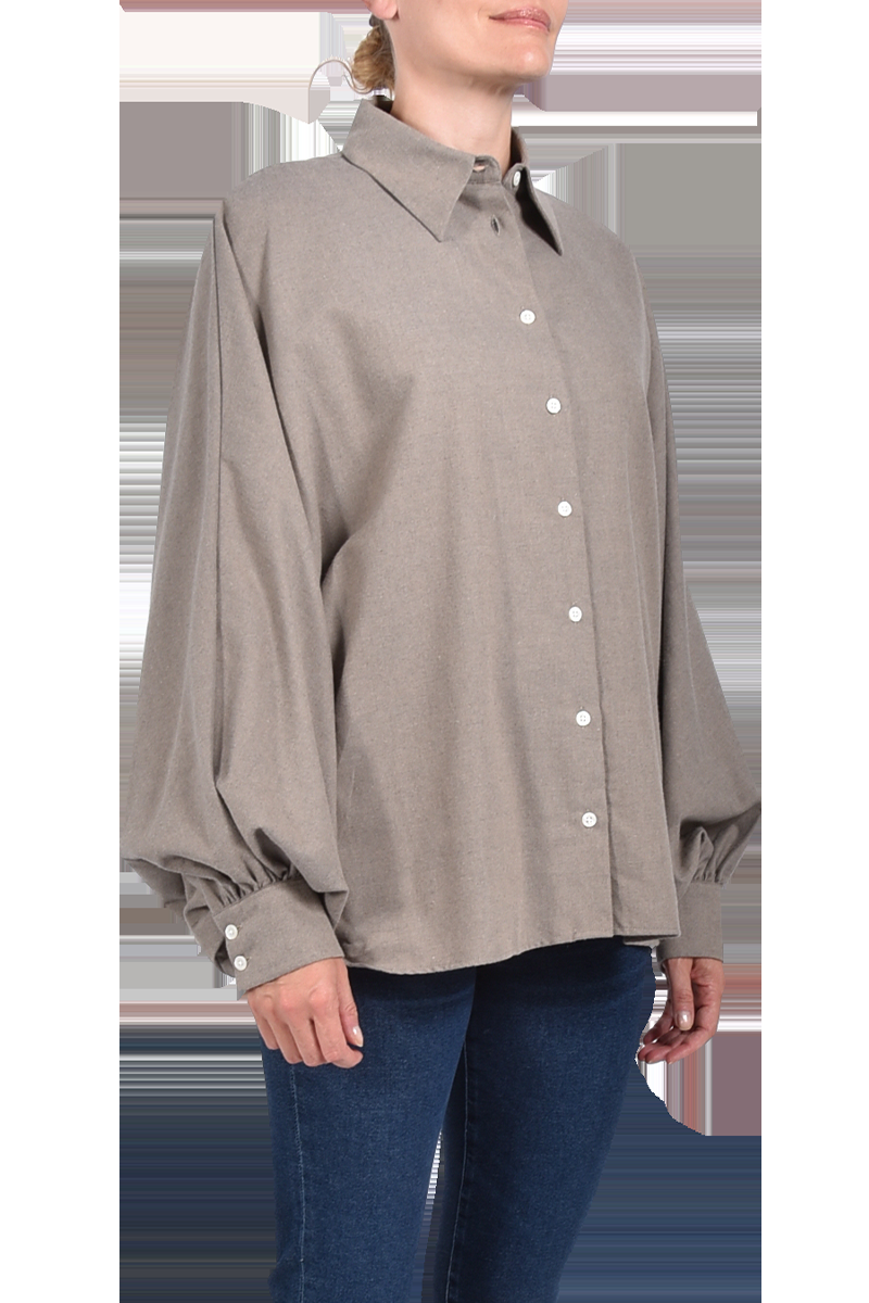 SOSUE Flanell-Bluse "Antonia" mit Fledermausärmeln von SOSUE Vatertagsangebot